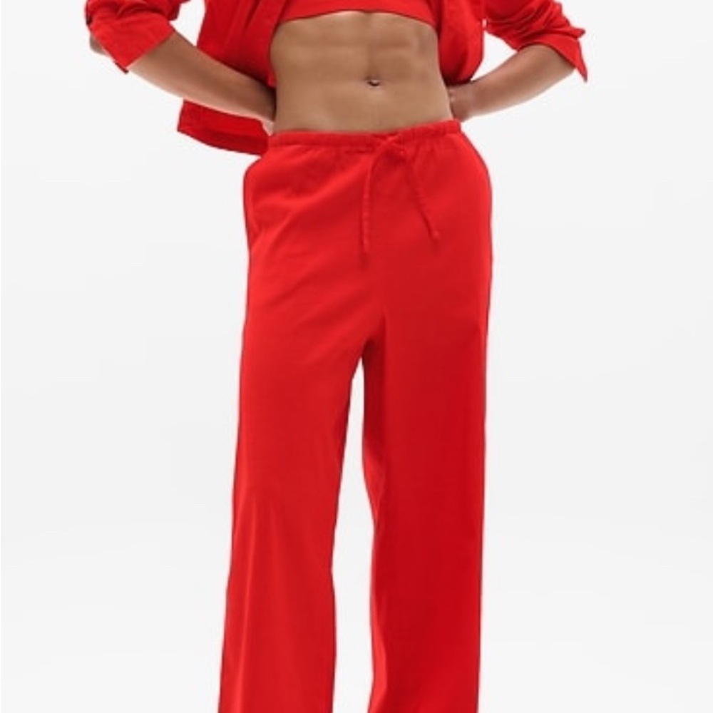 Athleta Red Wide Leg Women's Pants in Tall!